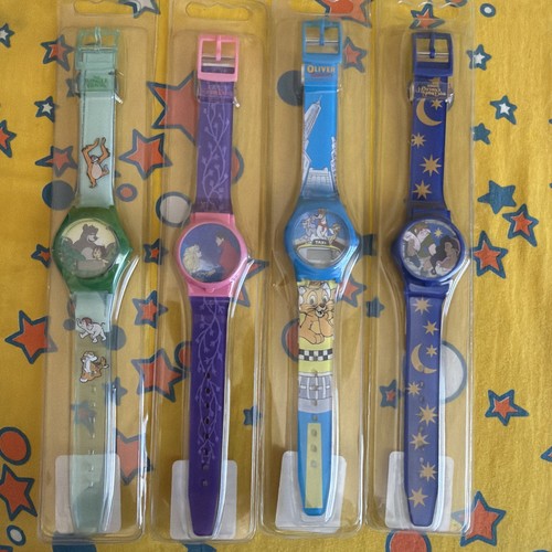 Disney 1990 plastic watches - disney,